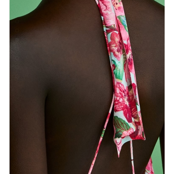 🔥Last 1🔥ZARA Floral Pleated maxi dress - Picture 4 of 6